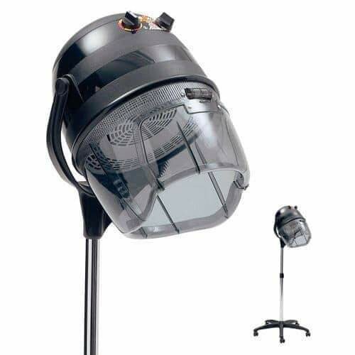 Casque séchoir à pieds noir