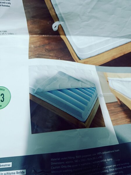 Matelas hortopediques mousses bleu hybrides Europe
