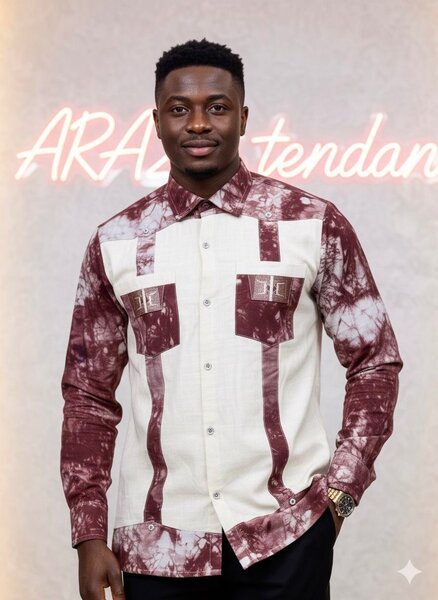 Chemise à motifs moderne