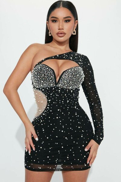 Robe soirée asymétrique