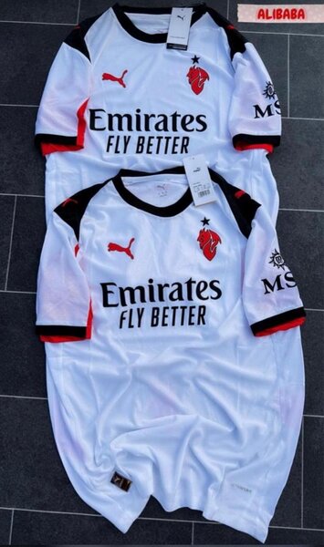 Maillot de foot Milan AC blanc