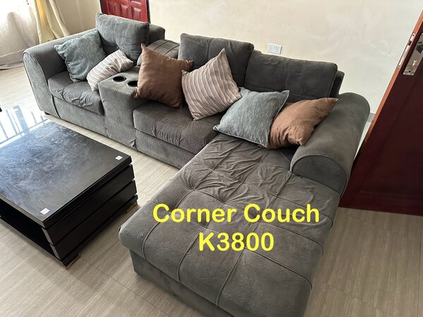 Green corner couch