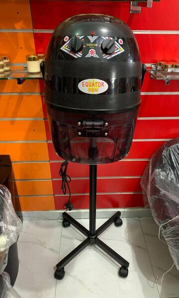 Casque séchoir à pieds noir