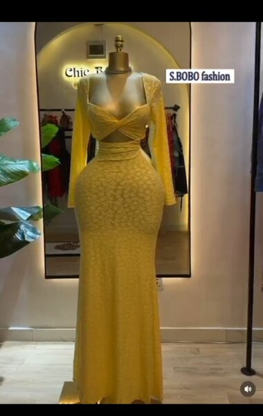 Robe Soirée Jaune Élégante