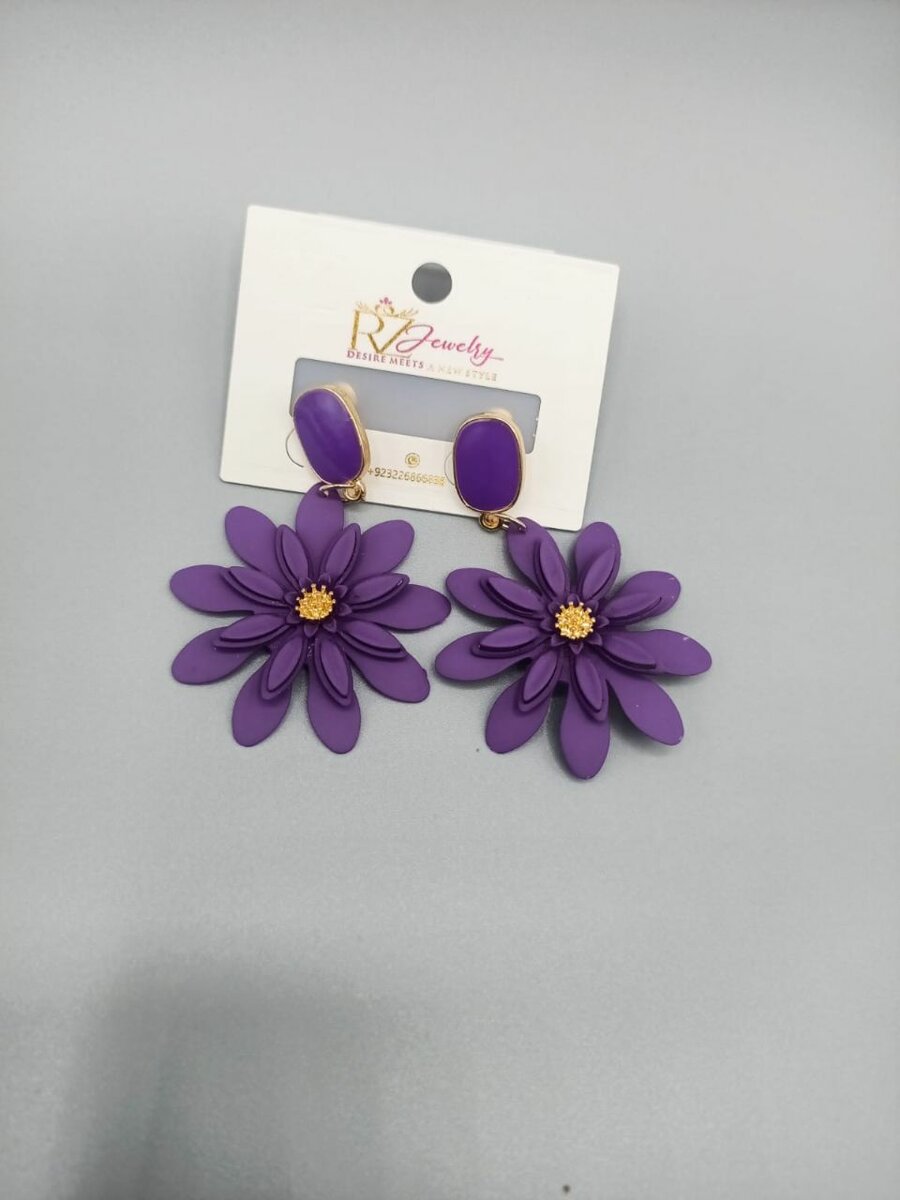 Flower earrings