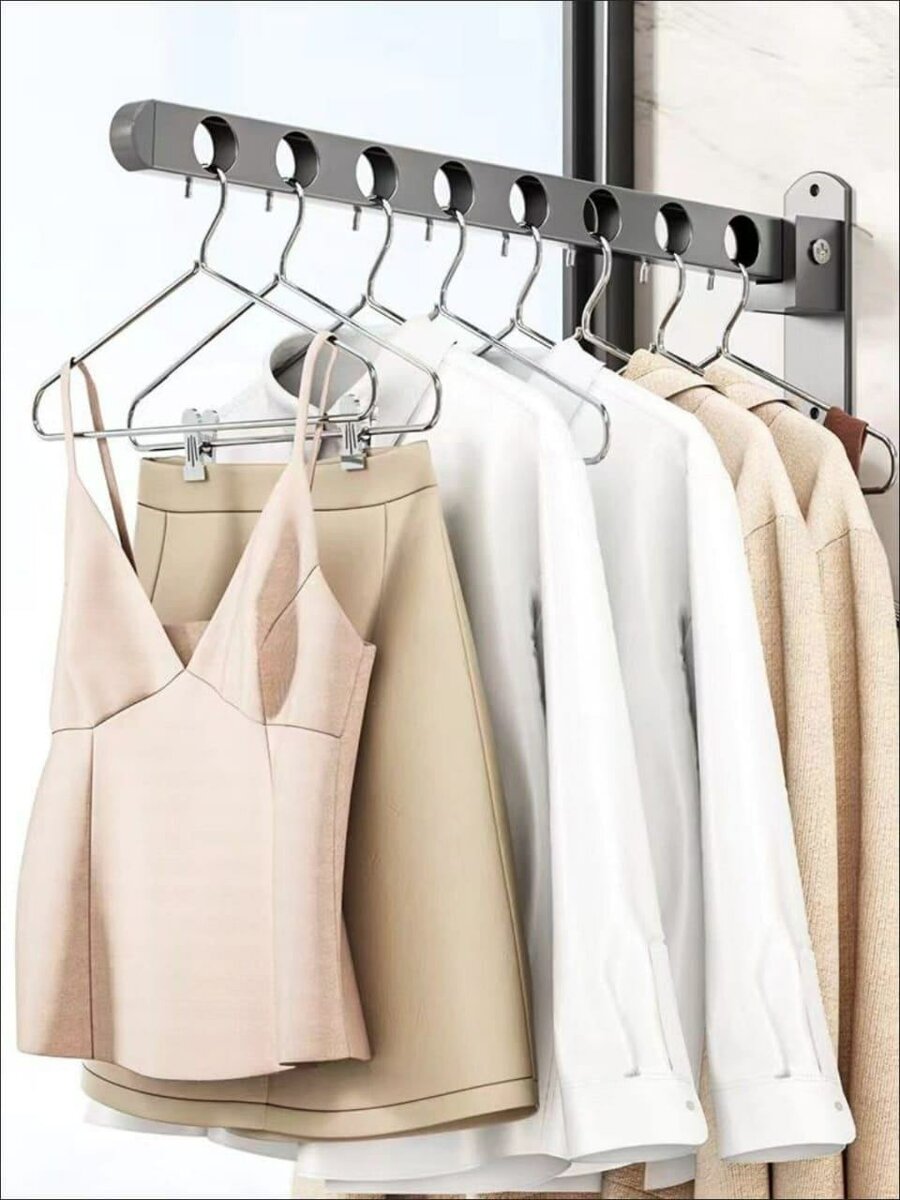 Étagère de séchage rétractable pour vêtements