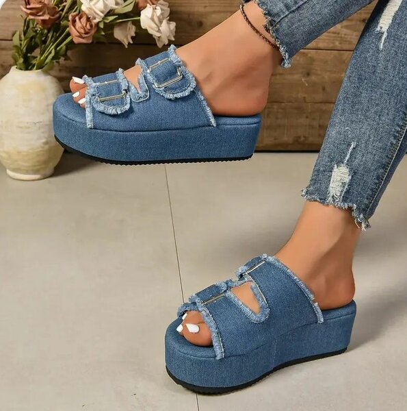 Sandales en jeans pour femmes