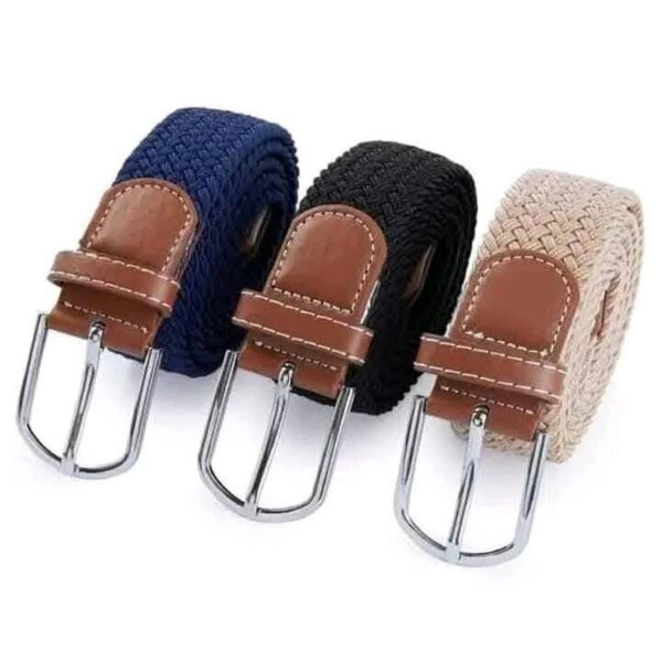 Ceinture tressée en cuir