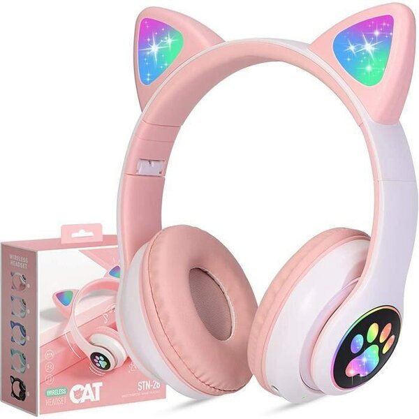 Casque LED Sans Fil Oreilles Chat