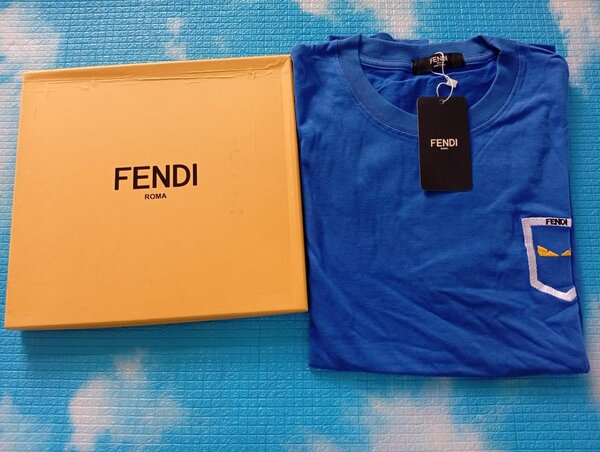 T-shirt Fendi bleu homme