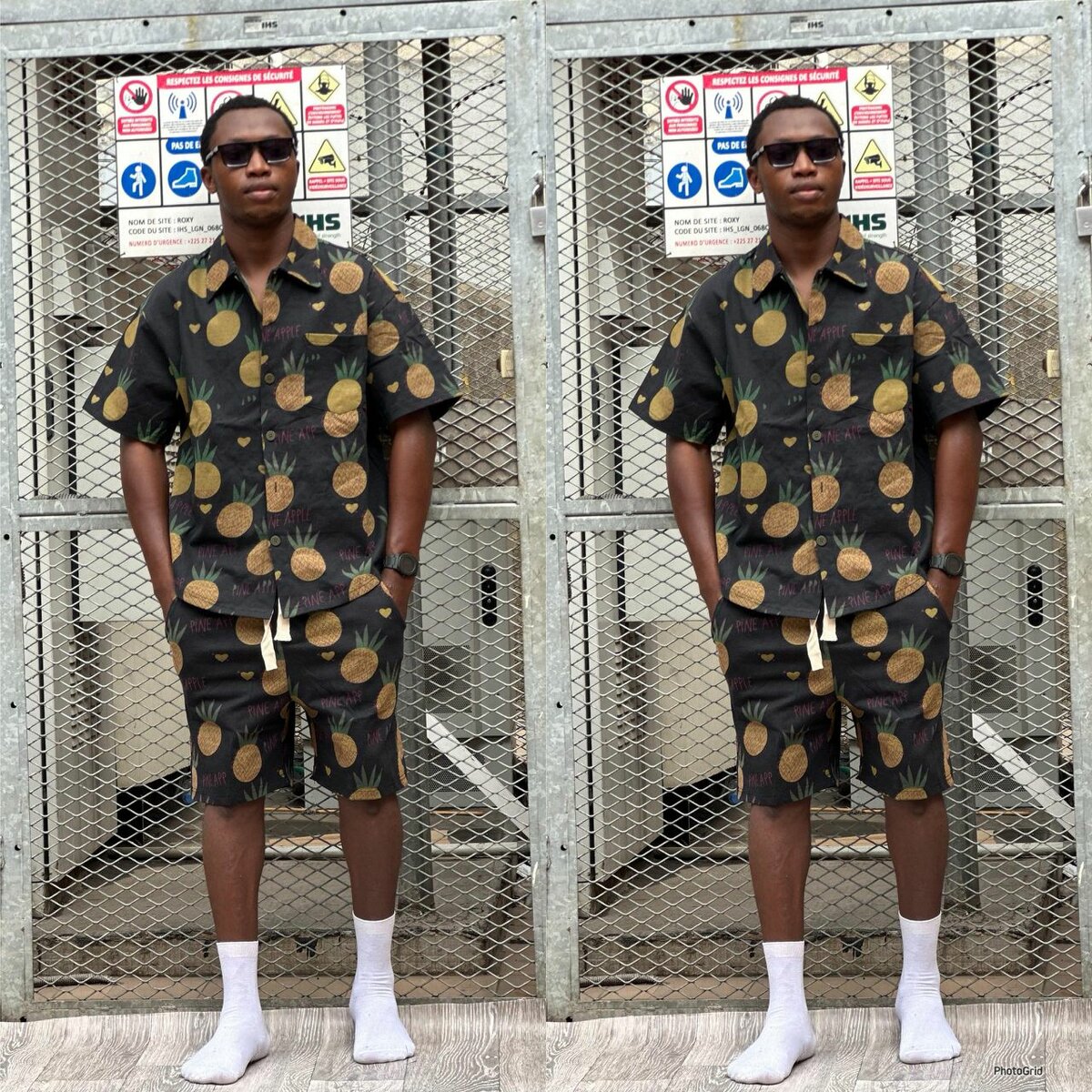 Ensemble estival imprimé homme