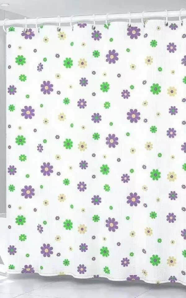 rideaux de douche matière PEVA