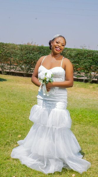 Simple wedding dress