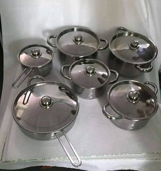 Stainless Steel Cooking Pot with Glass Lid