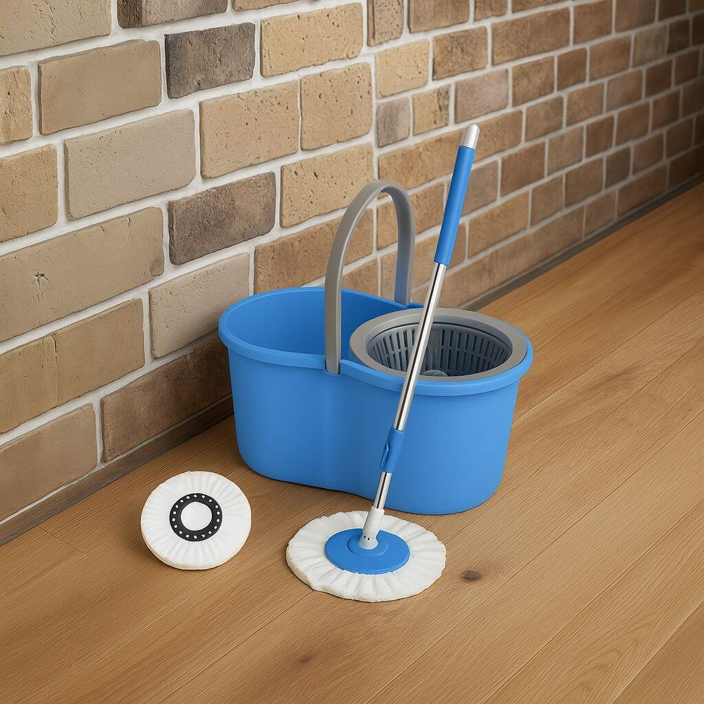 Seau essoreur avec balai