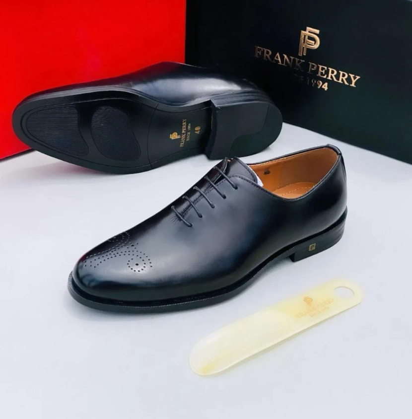 Men's shoes black Frank Perry