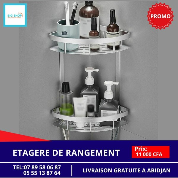 ÉTAGÈRE DE RANGEMENT POUR LA DOUCHE