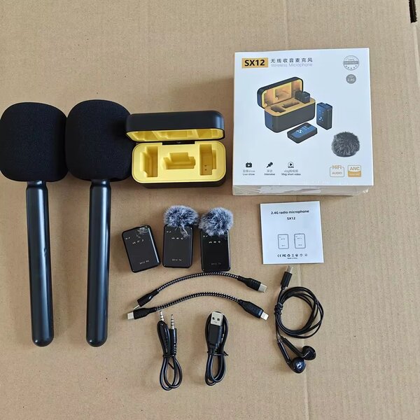 Microphone sans fil avec chargeur