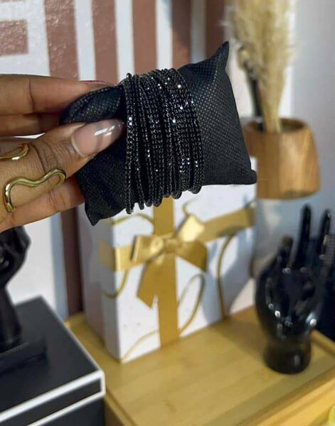 Elegant Black Bracelets Set