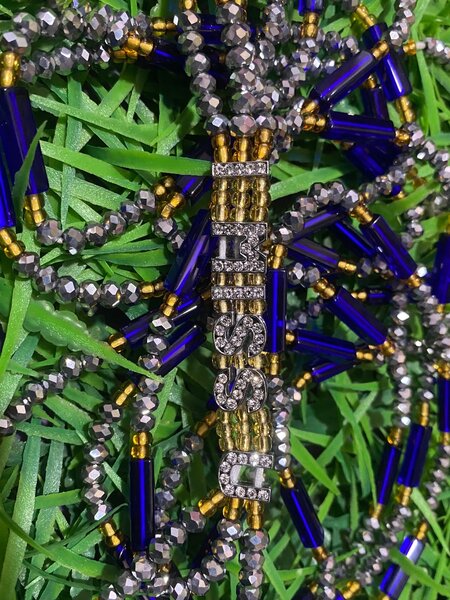 Customized name waist beads