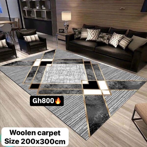 Beautiful and soft woolen carpet for the house