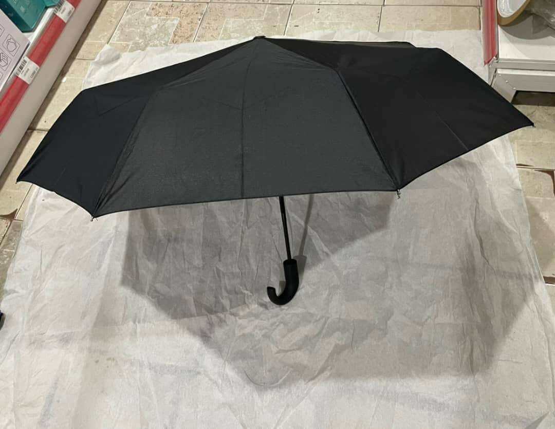 Parapluie Compact Noir Résistant