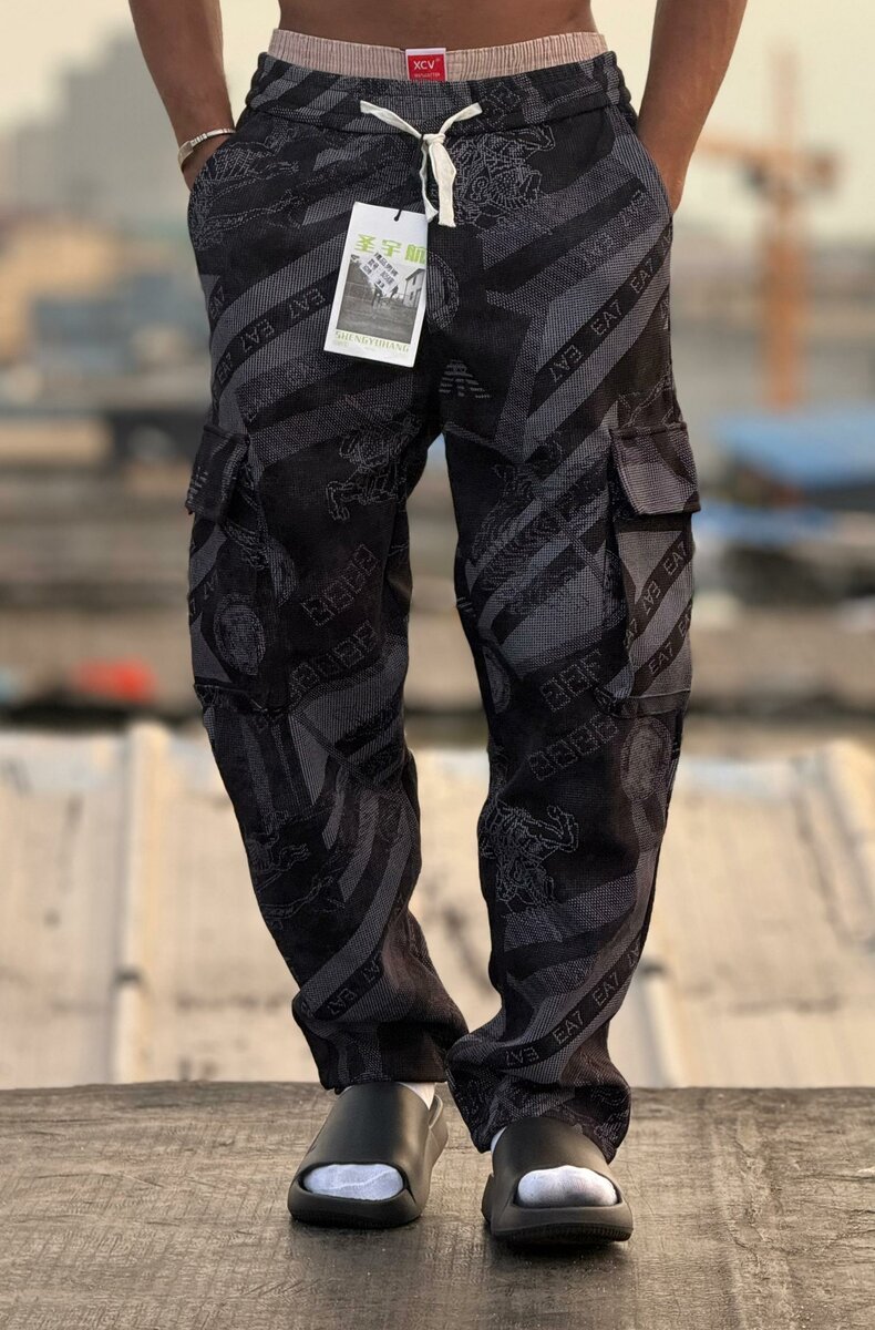 Jogging cargo imprimé homme