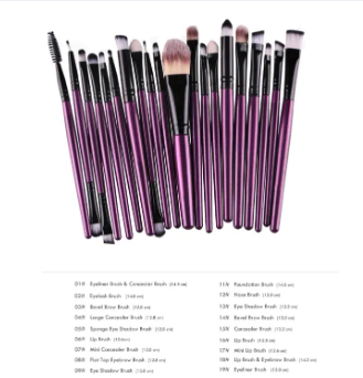  Eye Makeup Brushes Set Eyeshadow Blending Brush Powder Foundation Eye shading Eyebrow Lip Eyeliner Brush Cosmetic Tool