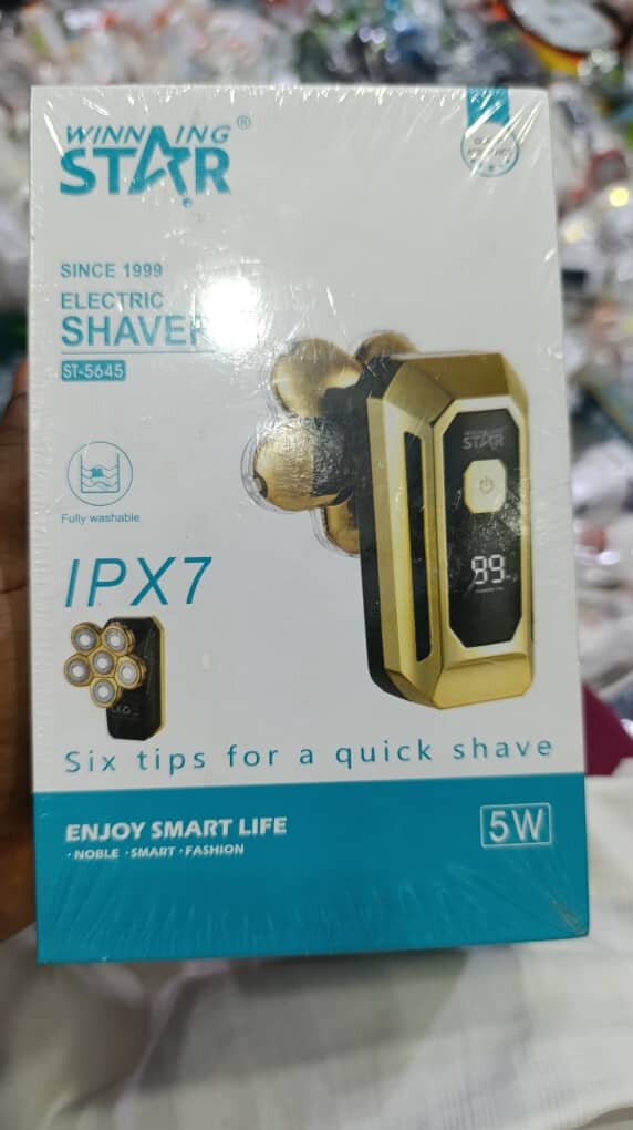 Rasoir électrique étanche IPX7 Or