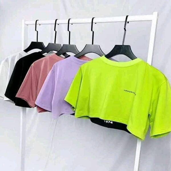 Croptops tendance colorés