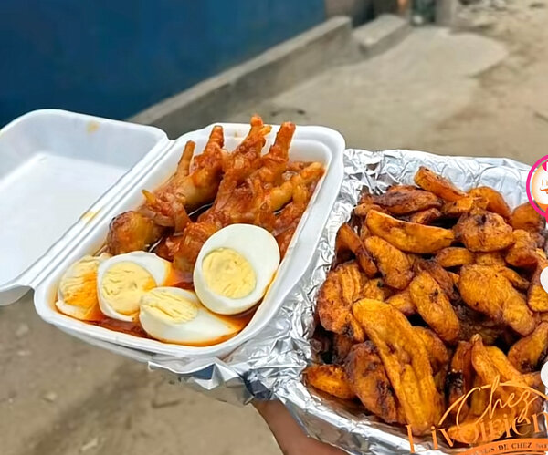 Alloco pattes de poulet