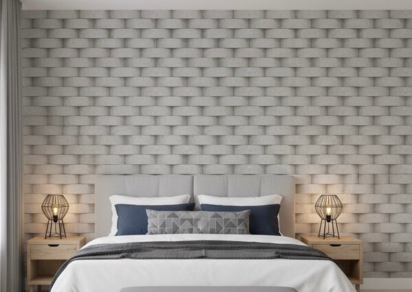 Papier Peint 3D Effet Brique