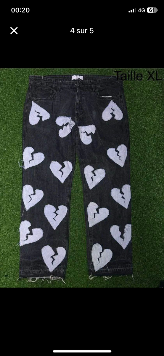 Pantalons en jean imprimés