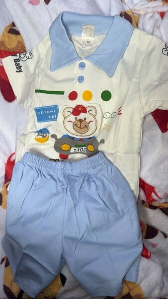 Ensemble bébé imprimé voiture