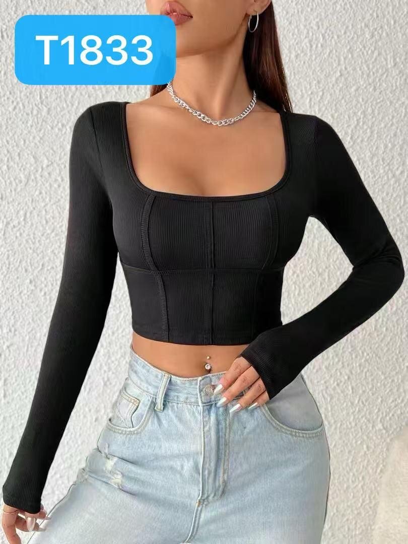 Top court à manches longues moderne