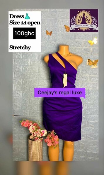 Store reject purple dress