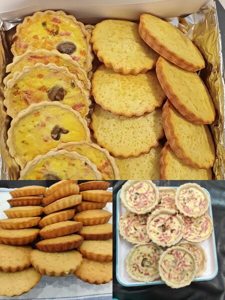 Mini quiches variées