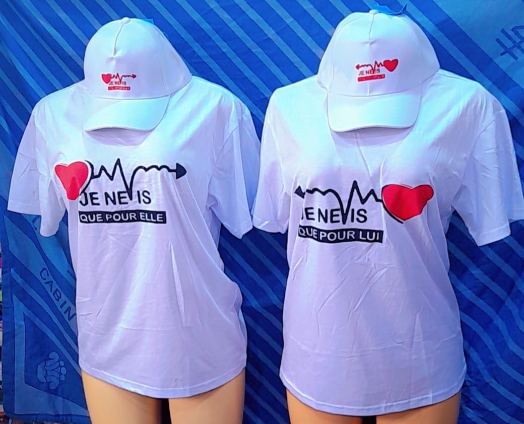 T-shirt et casquette pour la Saint-Valentin
