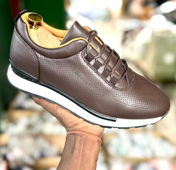 Chaussures de sport cuir homme