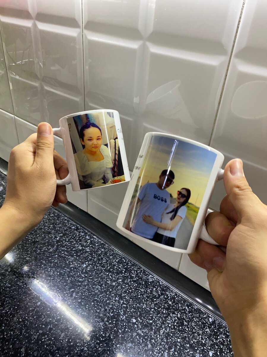 Фото на кружке. Сублимация на кружке.