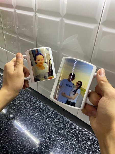 Фото на кружке. Сублимация на кружке.