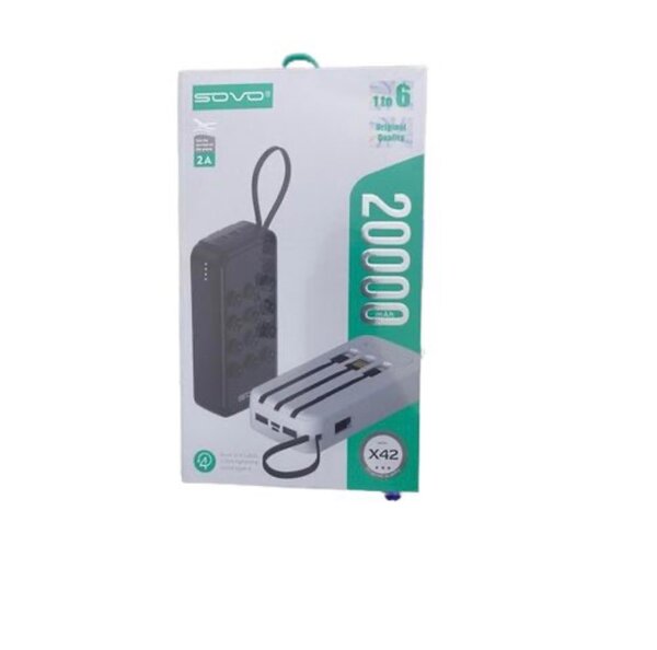 Batterie externe 20000mAh Sovo X42
