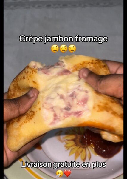 Crêpe Jambon Fromage Délicieuse