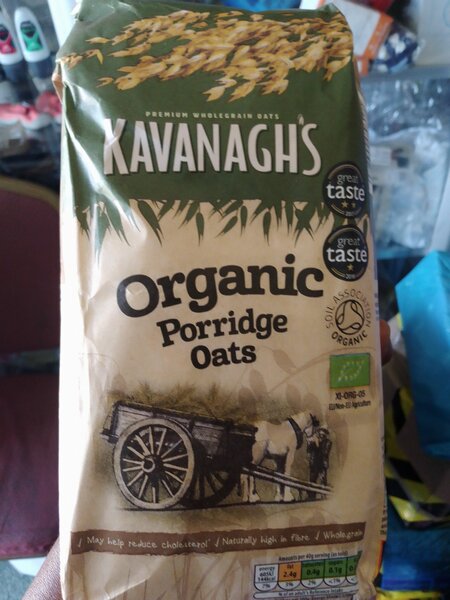 Organic oats from UK