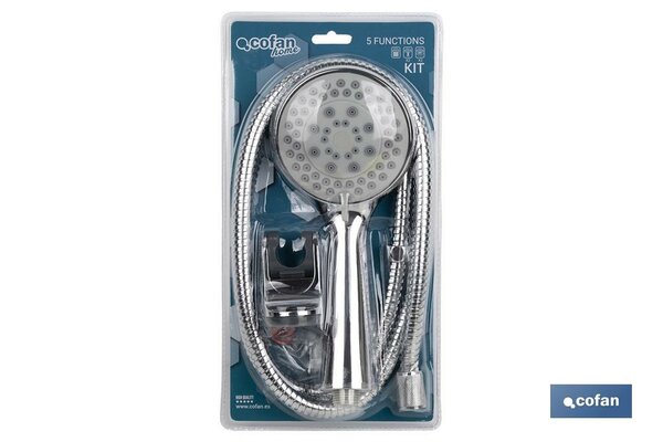 5-Function Handheld Shower Head Kit