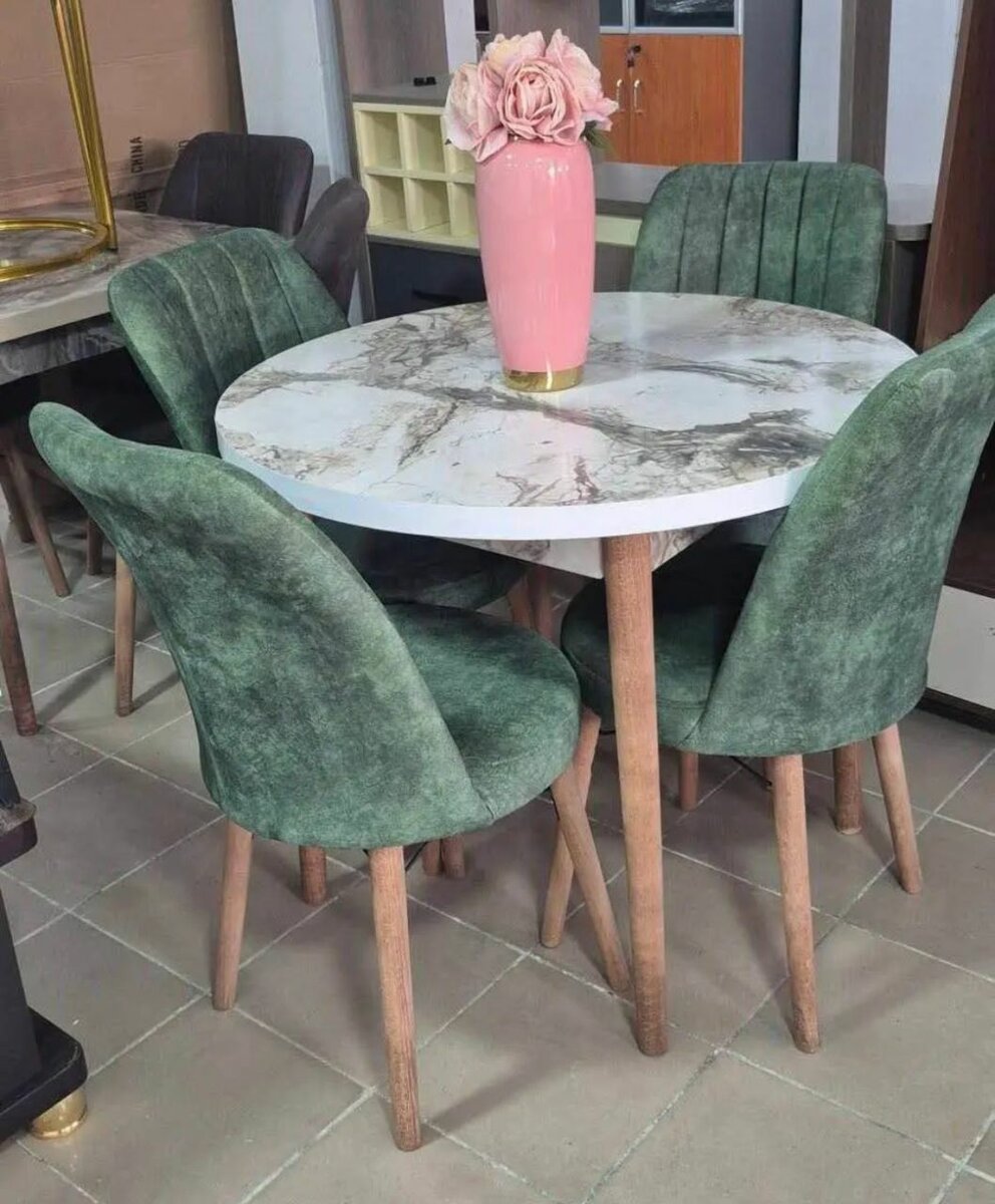 Table à manger ronde en marbre