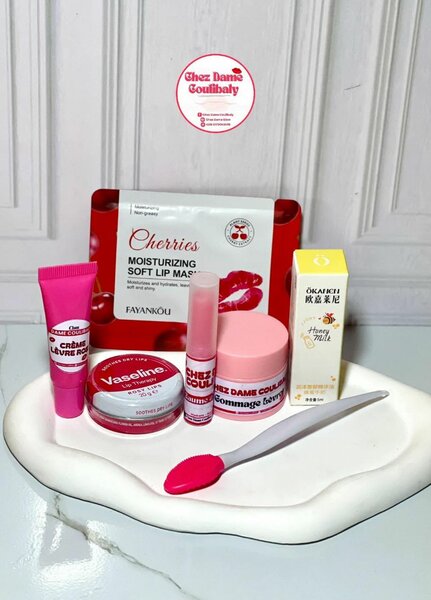 Kit lèvres roses et entretien