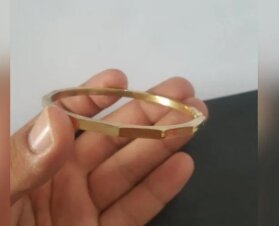 Golden Trendy Kara for Boy and Men