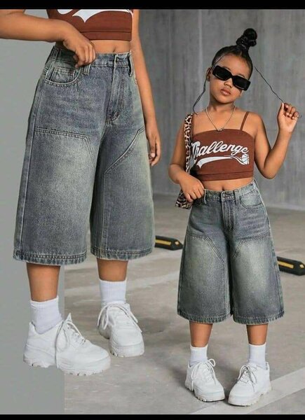 Shorts en jean femme et enfant