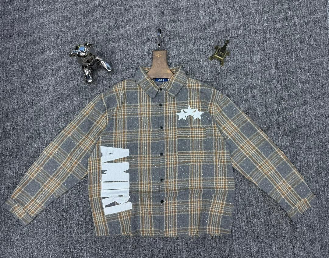 Chemise à carreaux AMIRI